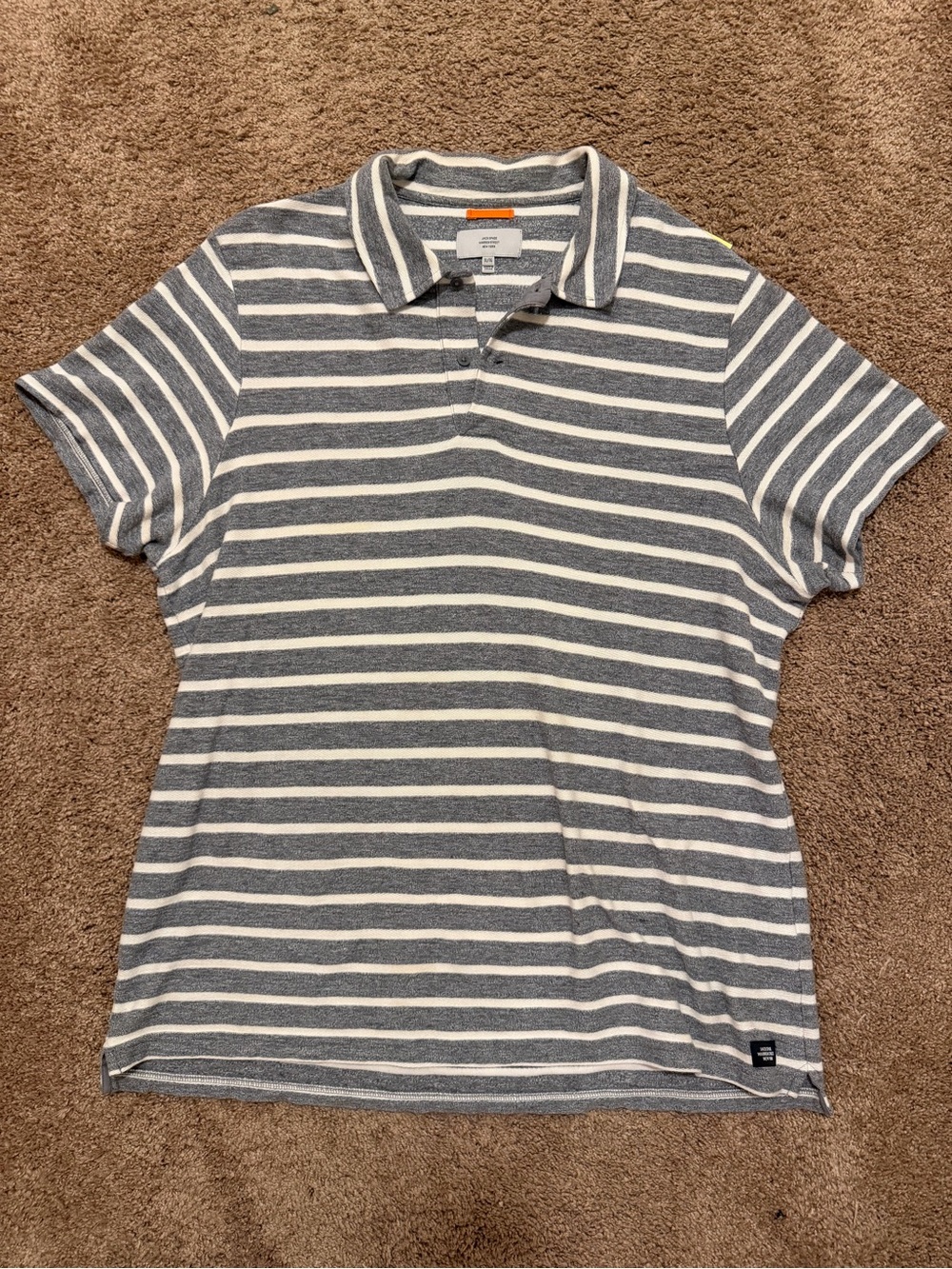 Jack Spade Gray Striped Polo